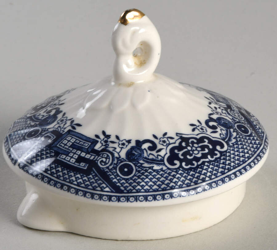 Blue Willow (Gold Trim) Lid for Teapot by Churchill-1