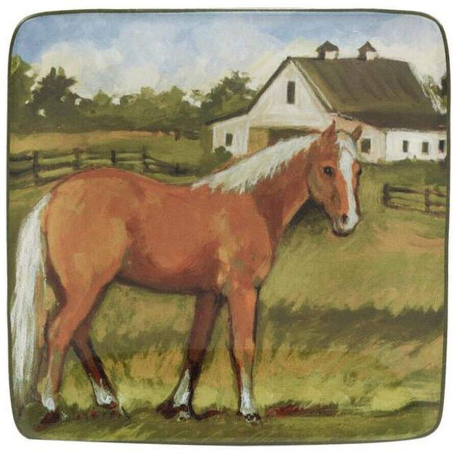 York Stables Canape Plate by Certified International-1