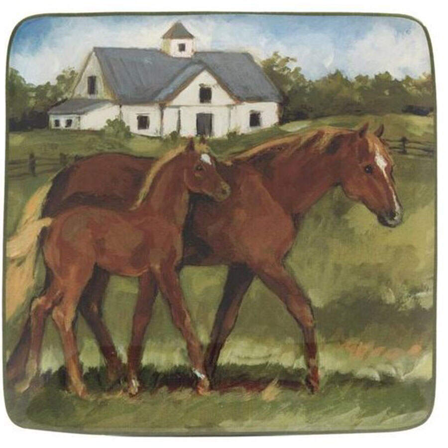 York Stables Canape Plate by Certified International-1