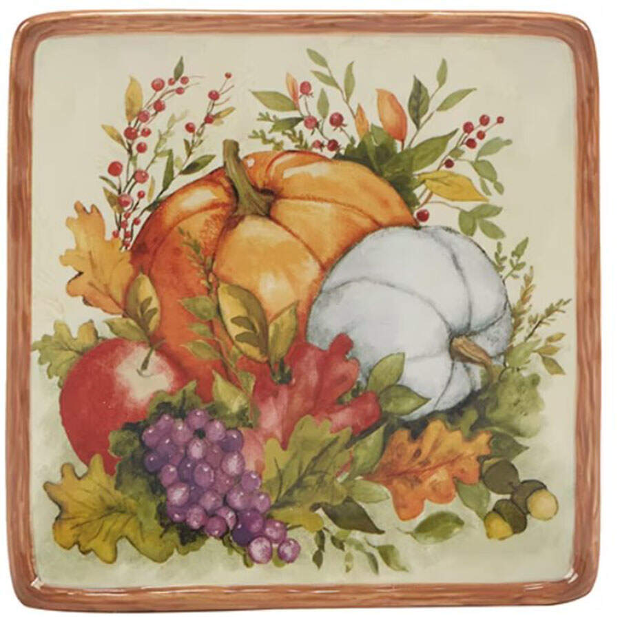 Harvest Blessings Canape Plate by Certified International-1