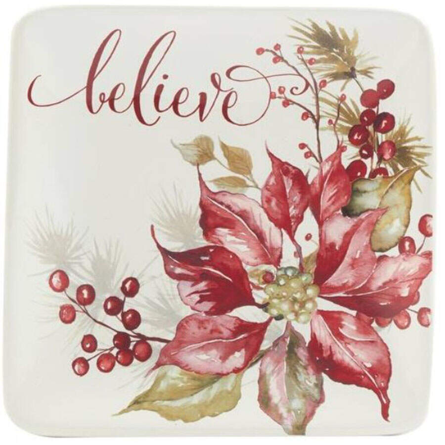 Winter's Joy Canape Plate by Certified International-1