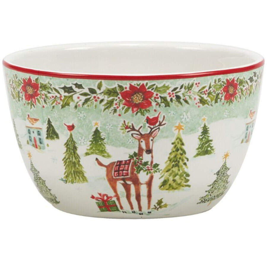 Joy of Christmas Individual Ice Cream/Dip Bowl by Certified International-1