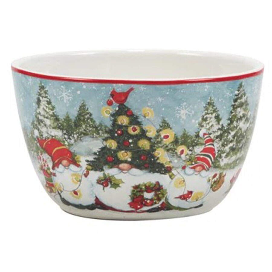 Christmas Gnomes Individual Ice Cream/Dip Bowl by Certified International-1