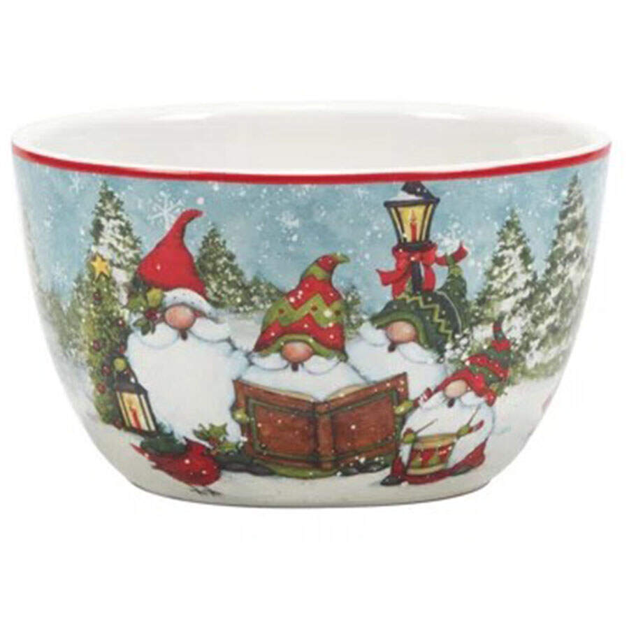 Christmas Gnomes Individual Ice Cream/Dip Bowl by Certified International-1