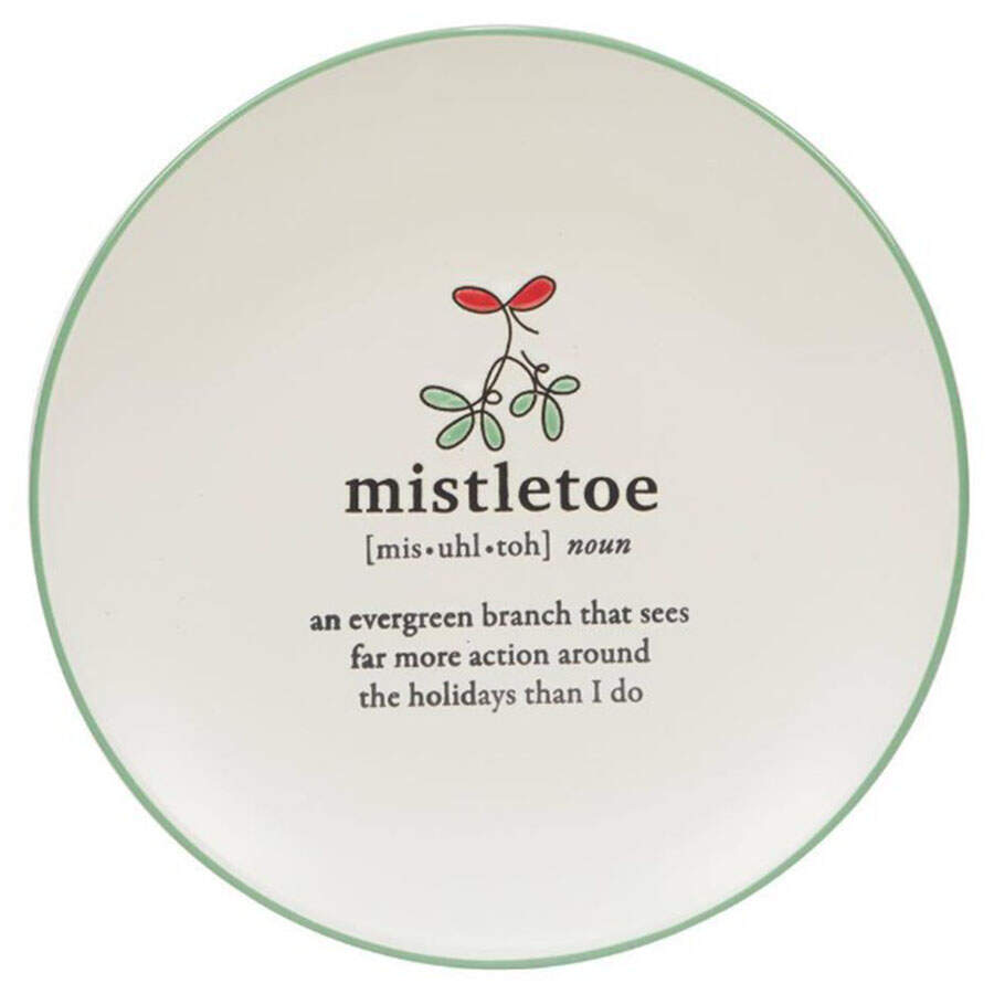 Christmas Fun Green Dessert/Pie Plate by Certified International-1