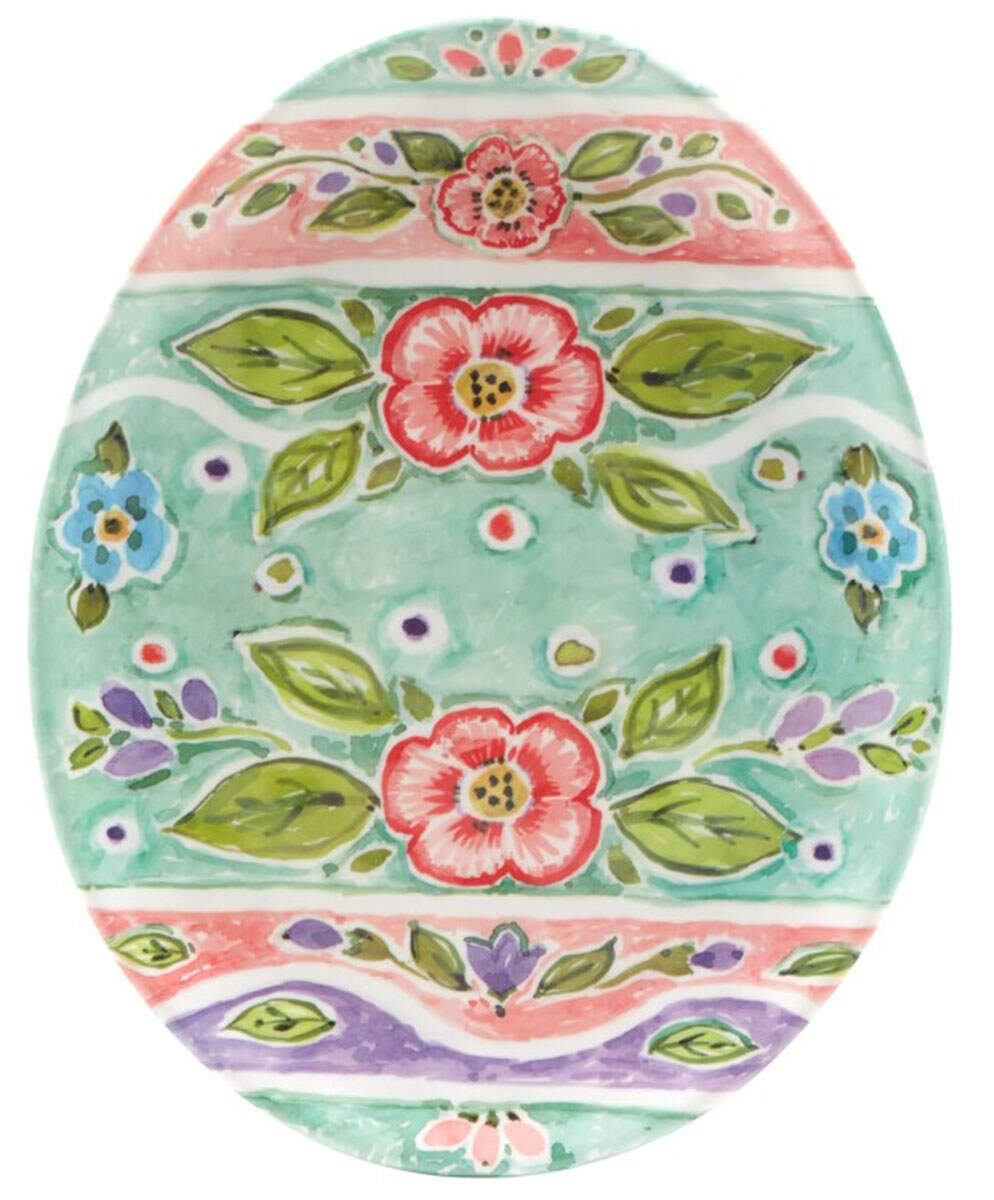 Joy of Easter (Melamine) 10" Oval Plate by Certified International-1