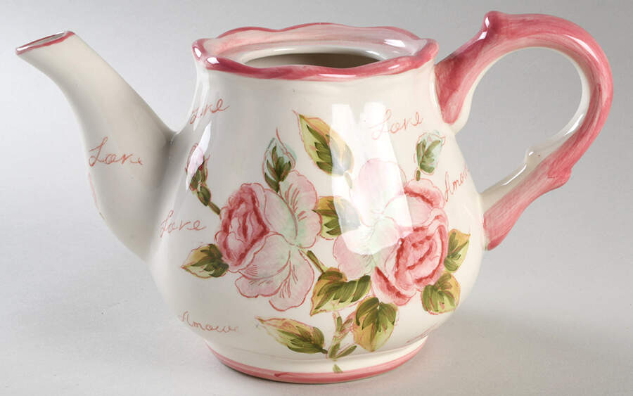 Love Teapot No Lid by Maxcera Corp-1
