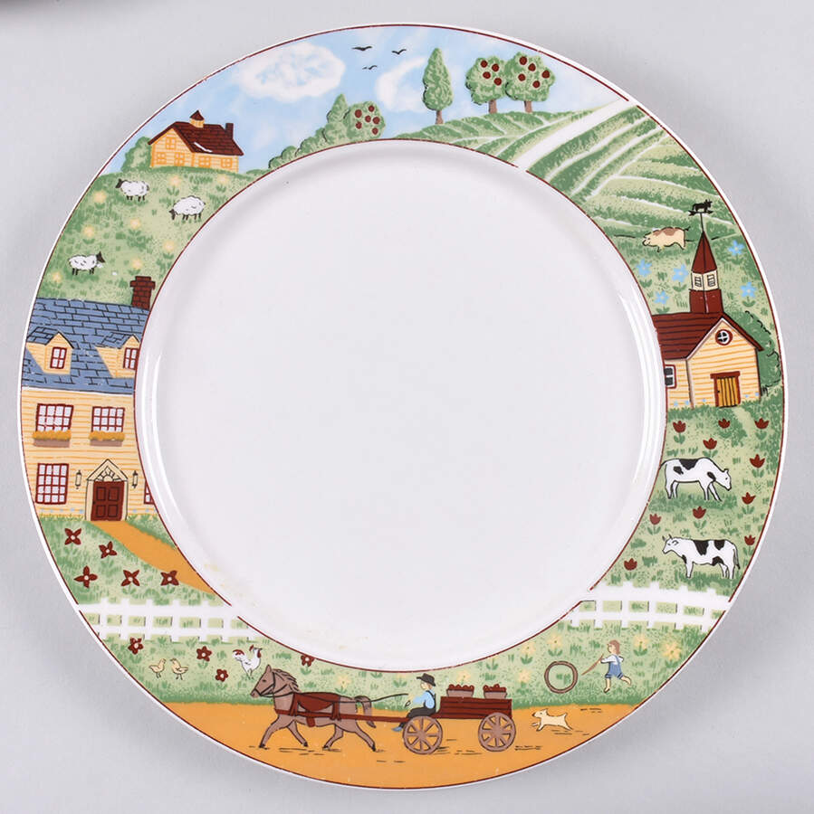 Country Road Dinner Plate by China (Made in China)-1