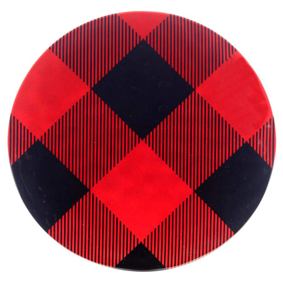 Red Buffalo Plaid (Melamine) Dinner Plate by Certified International-1