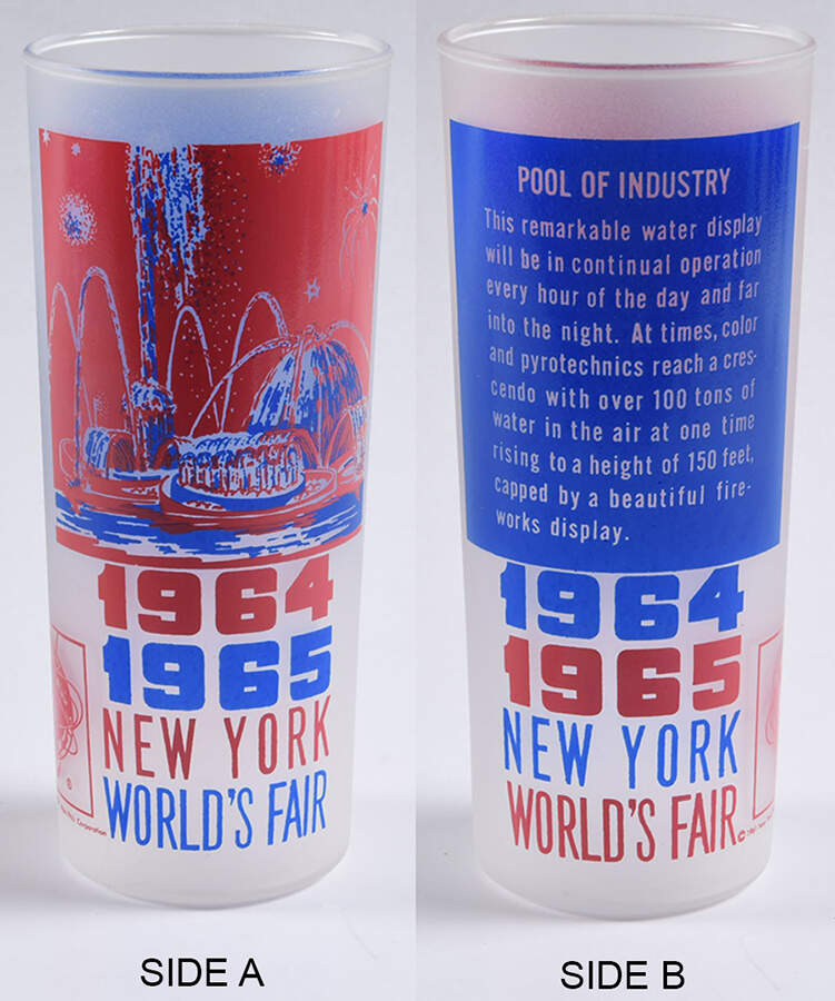1964-1965 New York World's Fair Pool Of Industry - No Box by Anchor Hocking-1