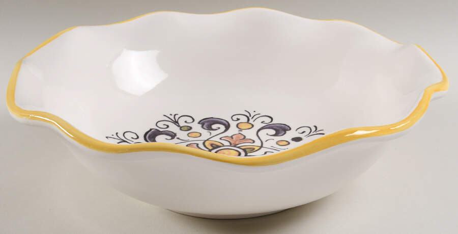 CU419 11" Ruffled Bowl by Ceramica Cuore-1