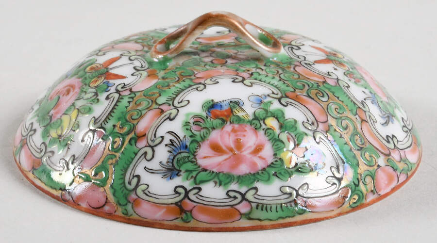 Rose Medallion (No People) Lid for Mini Sugar Bowl by China (Made in China)-1
