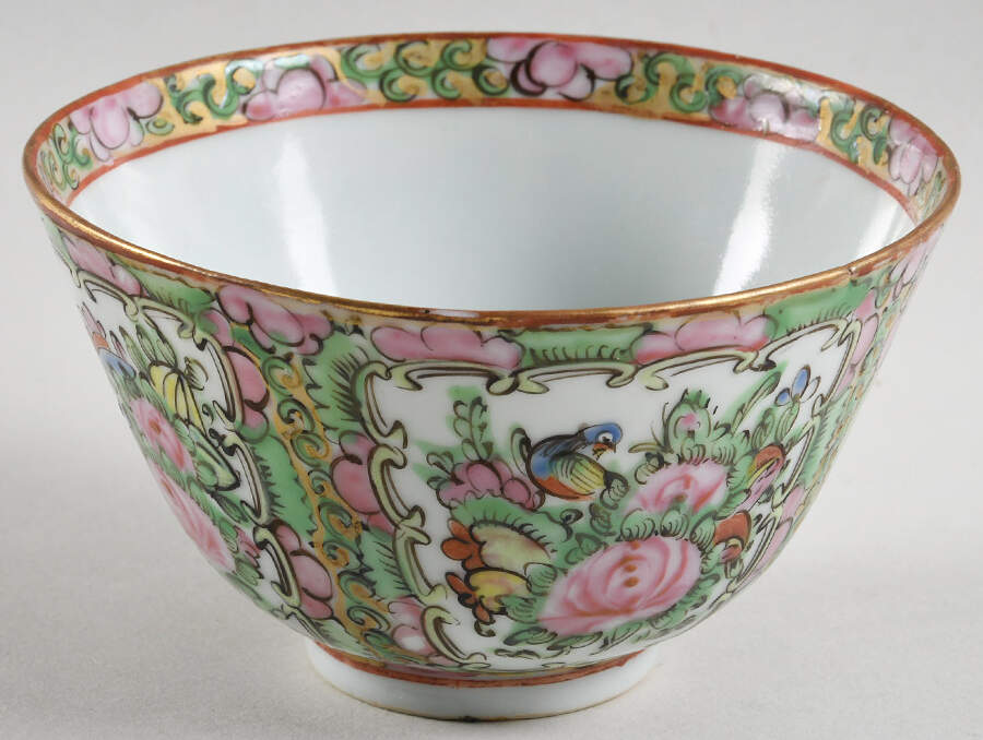 Rose Medallion (No People) Rice Bowl No Lid by China (Made in China)-1