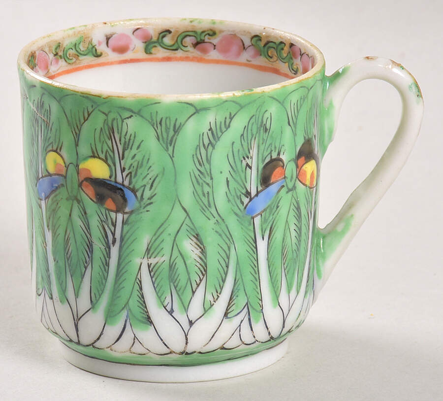 Rose Medallion (No People) Flat Demitasse Cup by China (Made in China)-1