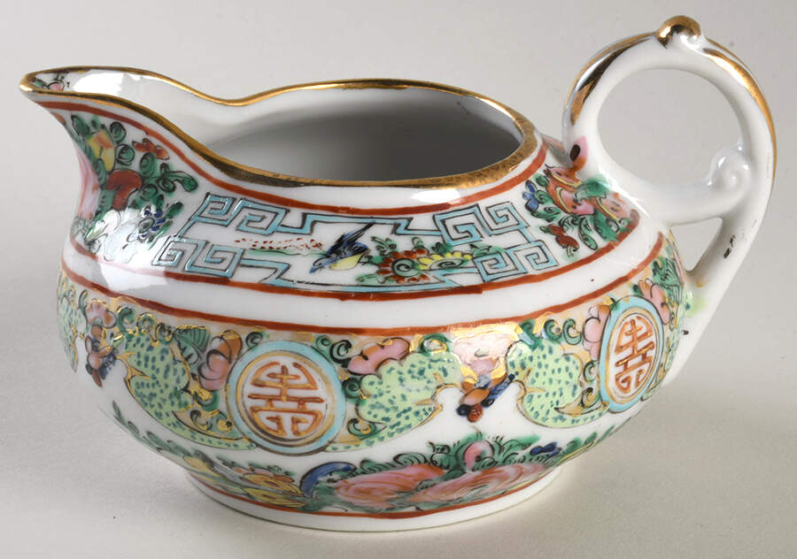 Rose Medallion (No People) Creamer by China (Made in China)-1