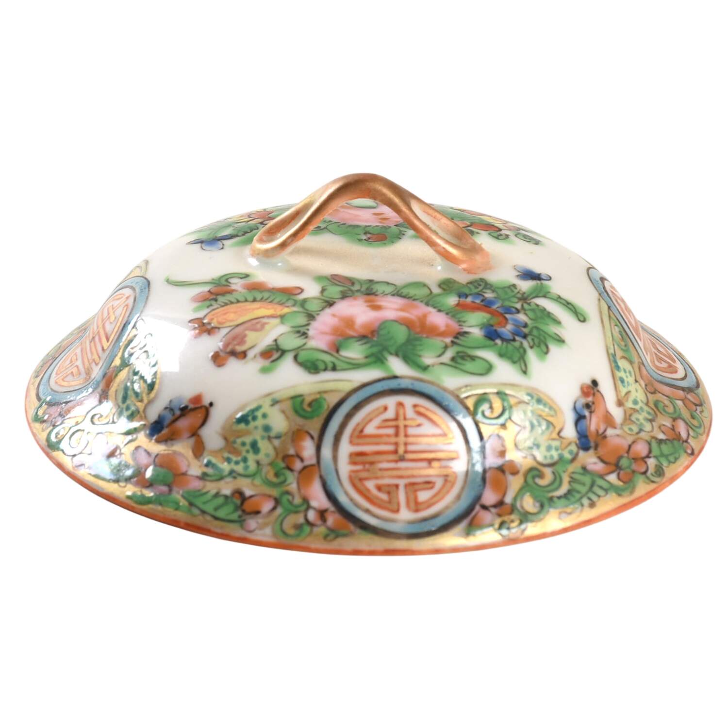 Rose Medallion (No People) Lid for Mini Sugar Bowl by China (Made in China)-1