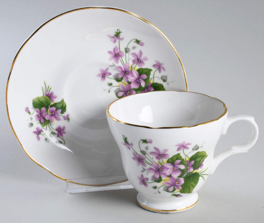 CNT30 Footed Cup & Saucer Set by Crown Trent-1