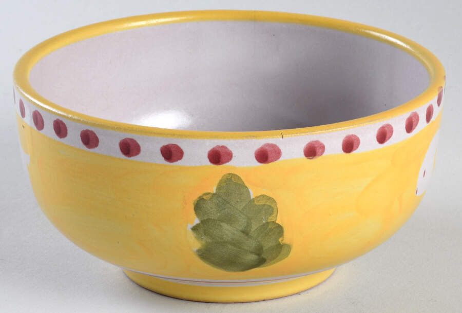 Campagna Ram Yellow Soup/Cereal Bowl by Ceramica Artistica (CAS Vietri)-1