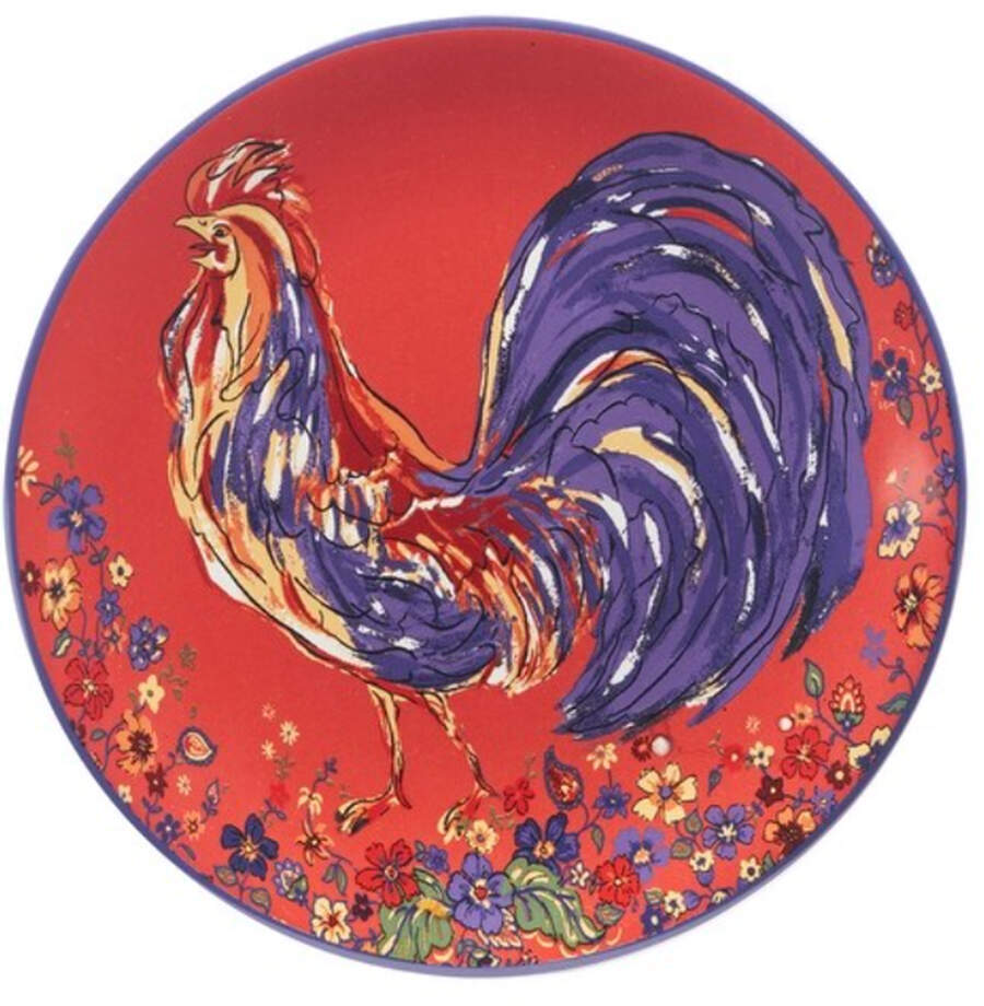 Morning Rooster Salad Plate by Certified International-1