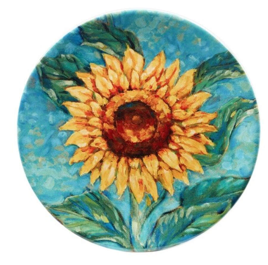 Golden Sunflowers Salad Plate by Certified International-1