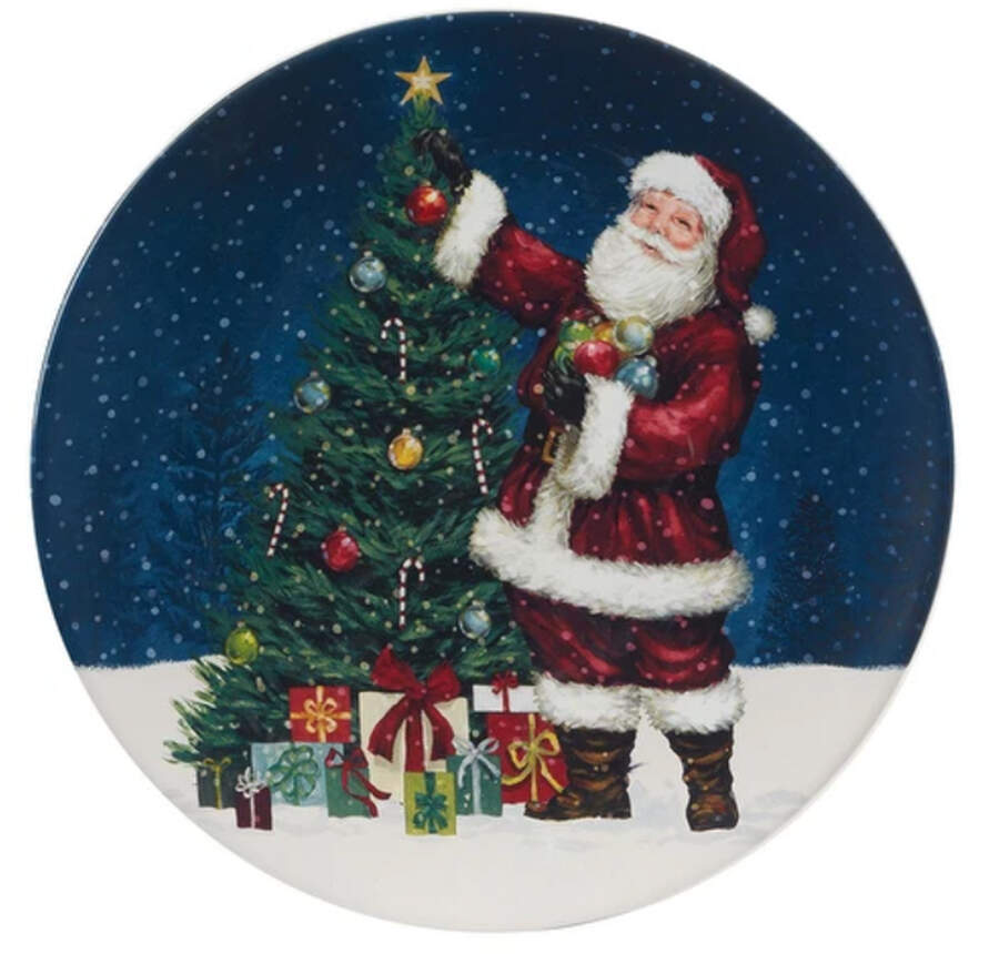 Santa's Secret Dinner Plate by Certified International-1