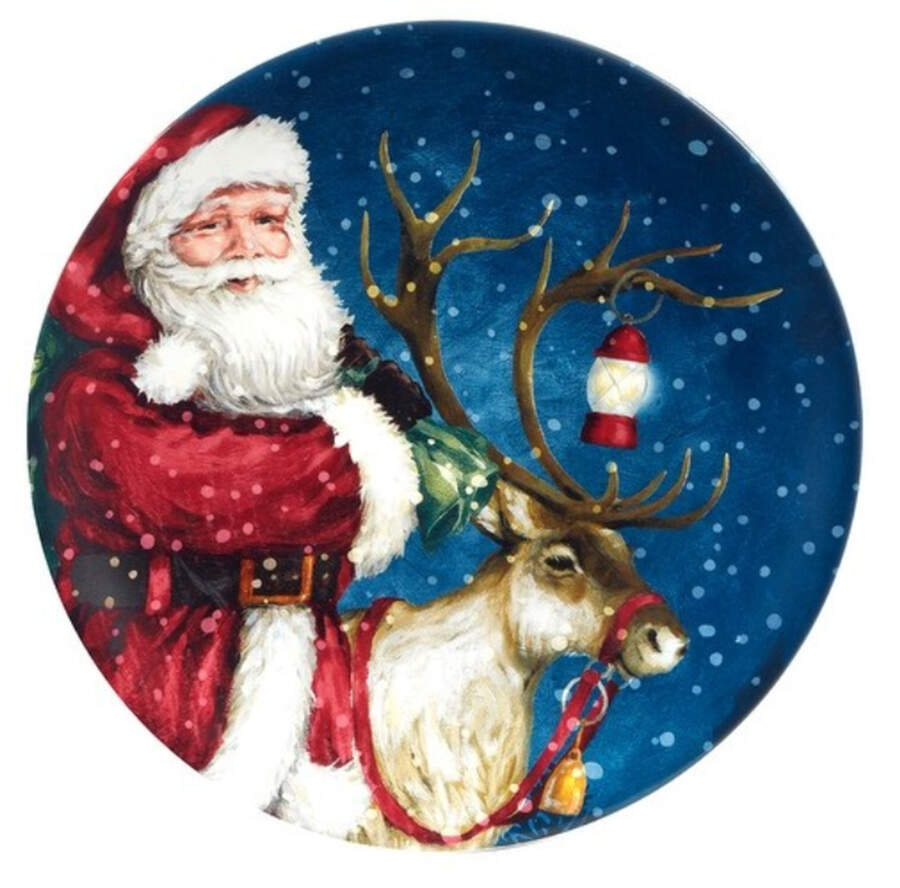 Santa's Secret Dessert/Pie Plate by Certified International-1