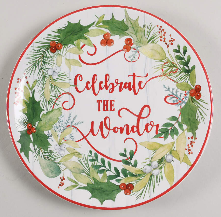 Winter Greens Dessert/Pie Plate by Certified International-1