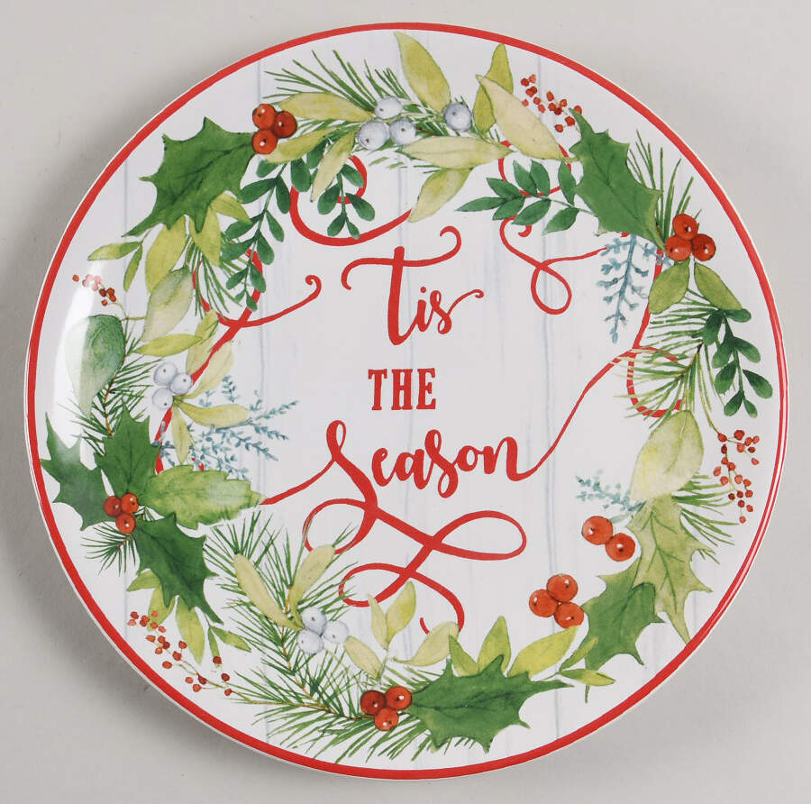 Winter Greens Dessert/Pie Plate by Certified International-1