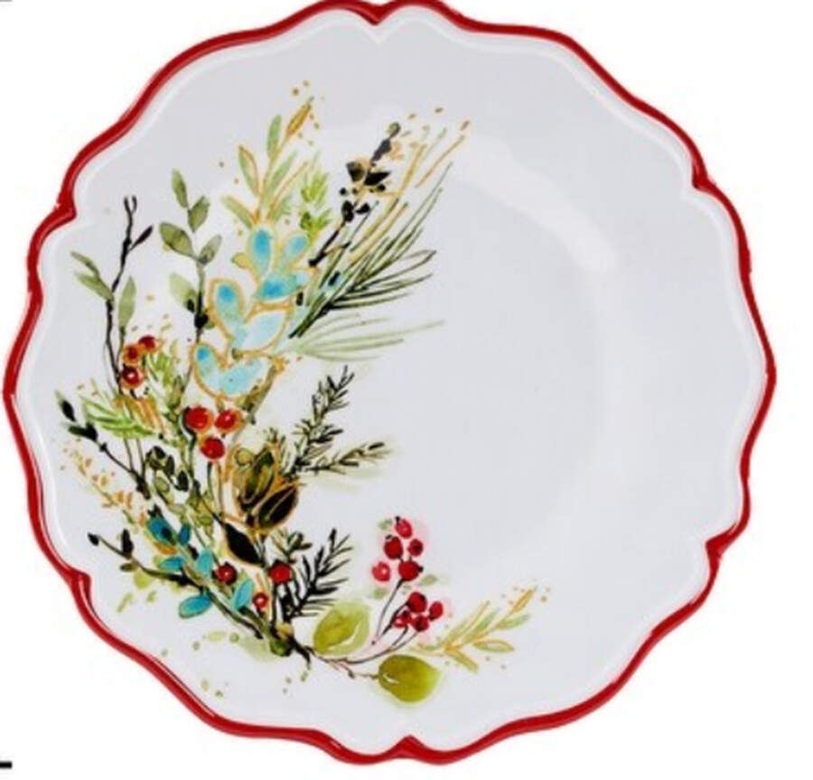 Christmas Gatherings (Melamine) Salad Plate by Certified International-1