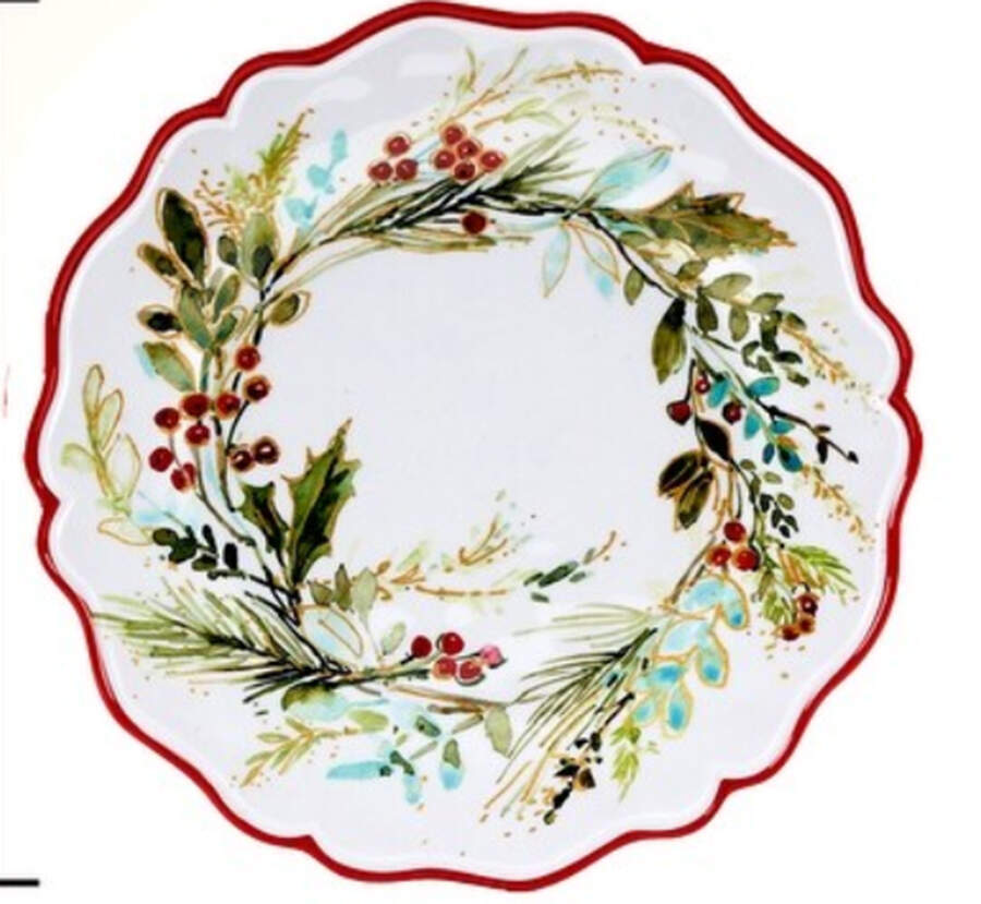 Christmas Gatherings (Melamine) Dinner Plate by Certified International-1