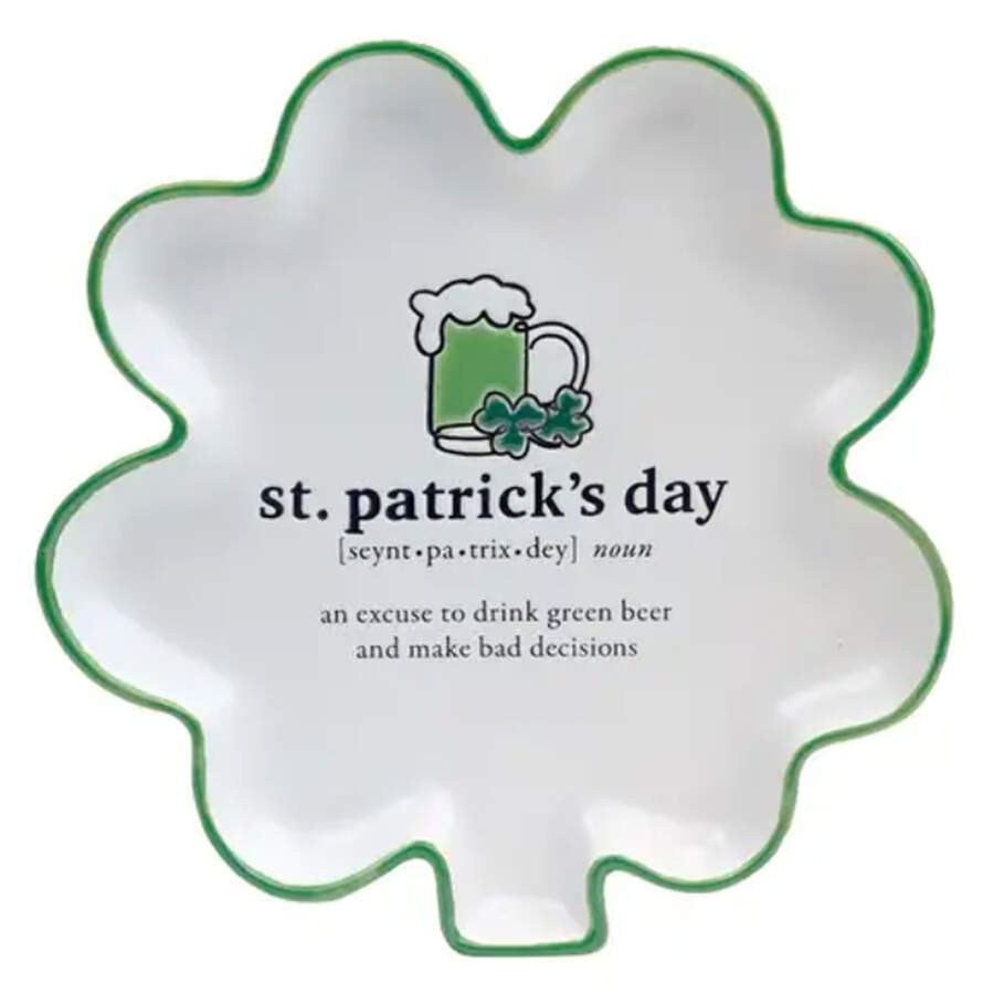 St. Patrick's Day Tidbit Plate by Certified International-1