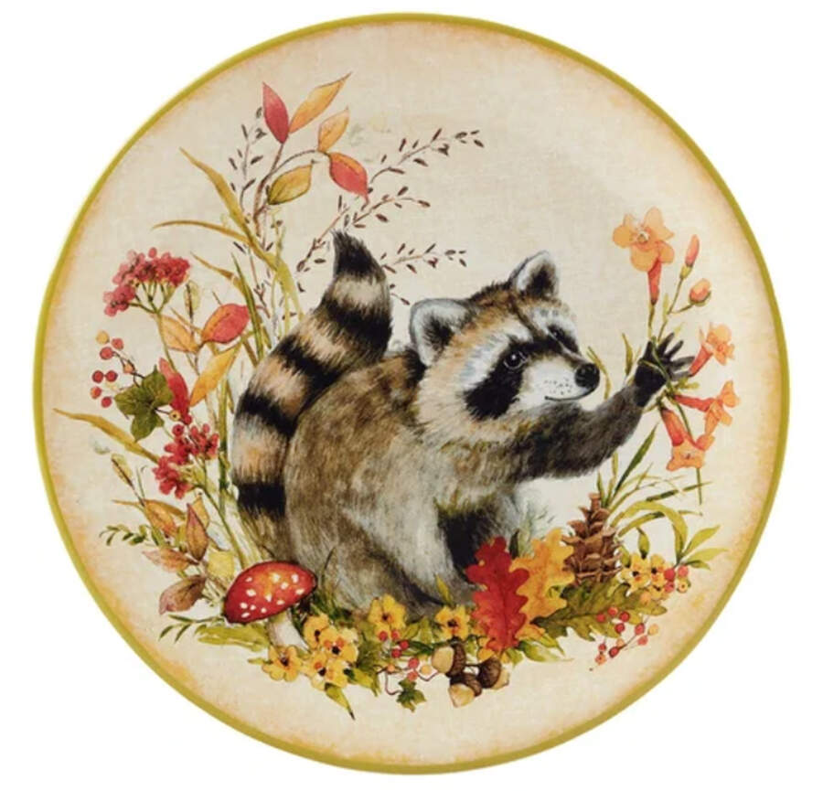 Woodland Critters Dessert/Pie Plate by Certified International-1