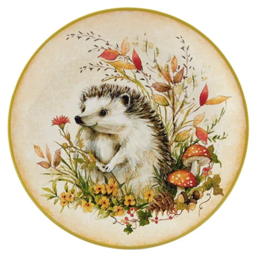 Woodland Critters Dessert/Pie Plate by Certified International-1