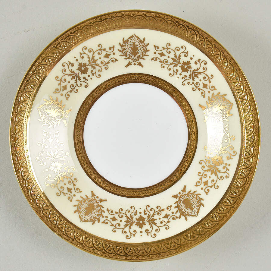 Lady Anne Ivory Saucer for Flat Cup by Coalport-1