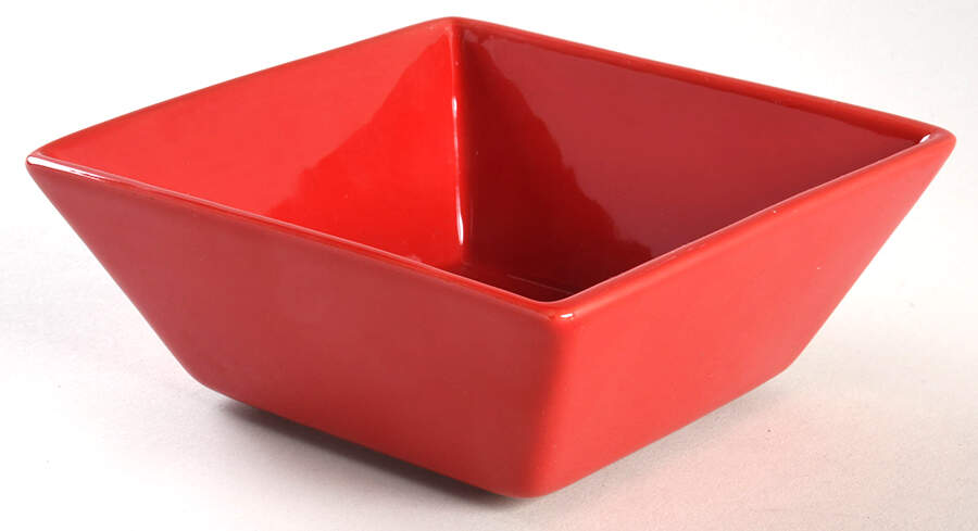 Red Square Soup/Cereal Bowl by Ciroa-1