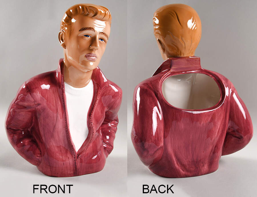 James Dean Cookie Jar No Lid by Clay Art-1