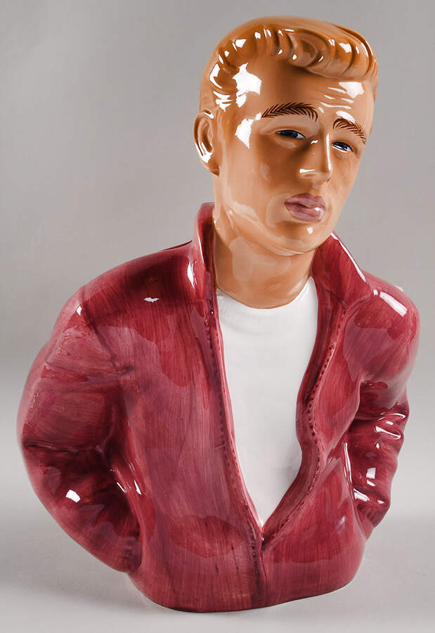 James Dean Cookie Jar & Lid by Clay Art-1