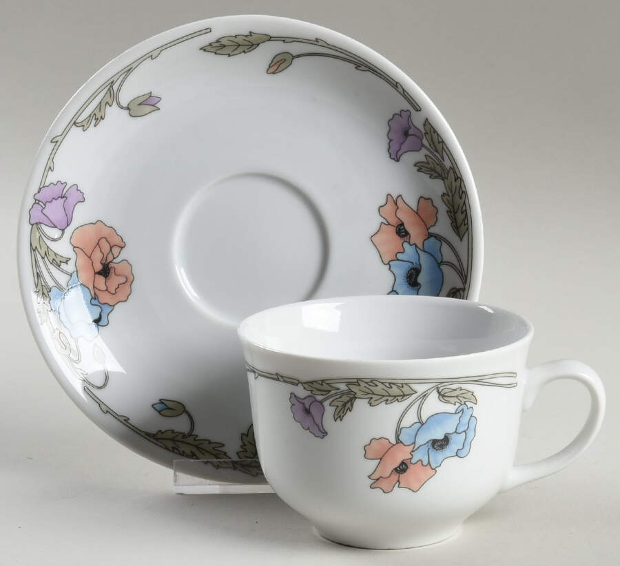 Ambrosia Flat Cup & Saucer Set by Cuthbertson-1