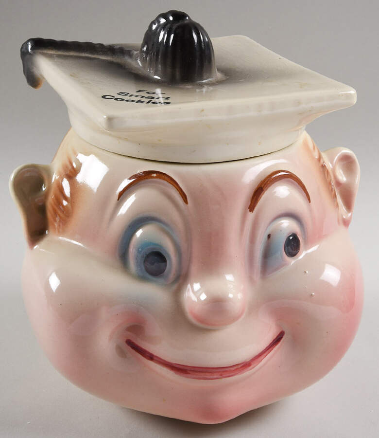Cookie Jars Figural Cookie Jar & Lid by Cardinal China Company-1