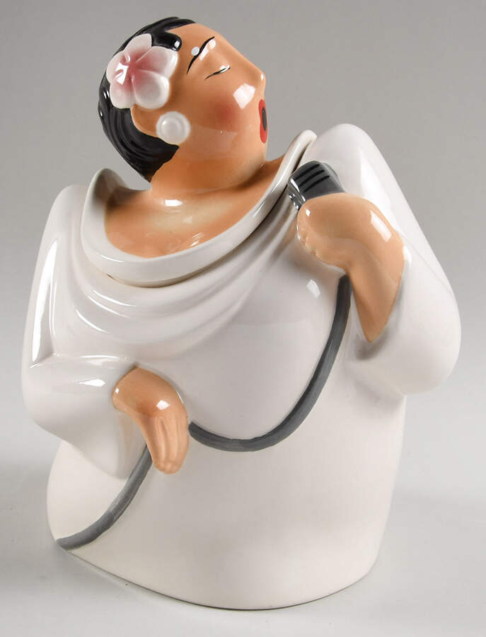 Cookie Jars Figural Cookie Jar & Lid by Clay Art-1