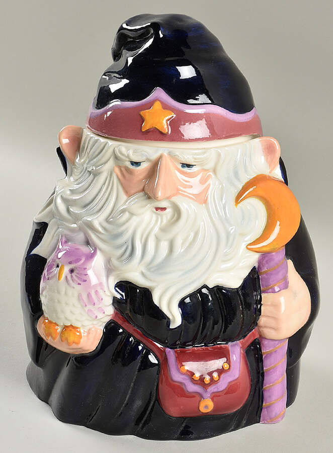 Cookie Jars Figural Cookie Jar & Lid by Clay Art-1