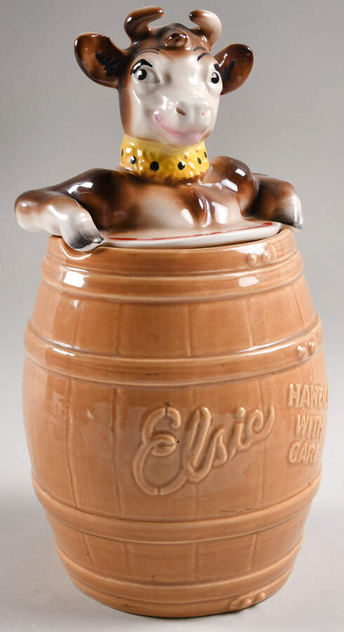 Cookie Jars Figural Cookie Jar & Lid by Cronin-1