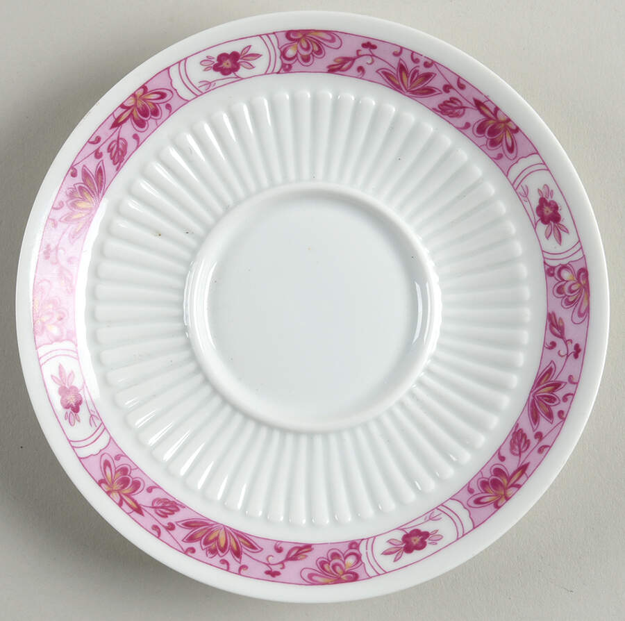 Fleur de Jade Pink Saucer by Ceralene-1