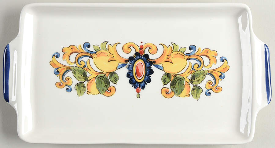 CU421 12" Handled Tray by Ceramica Cuore-1