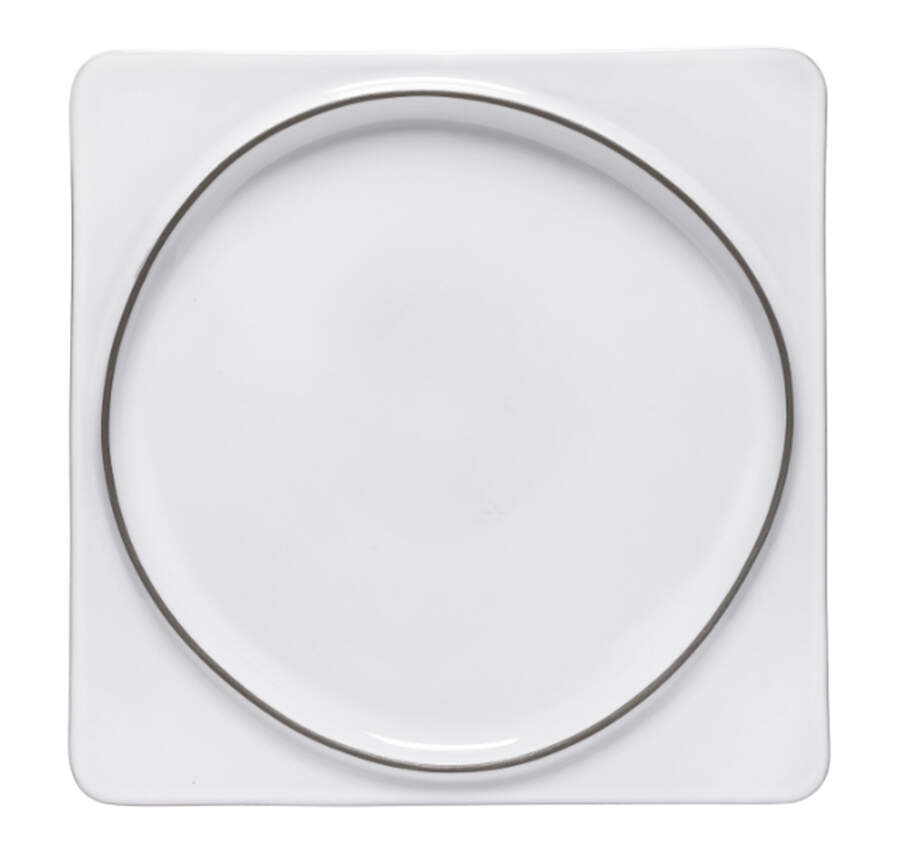 Ambar-White 10" Square Serving Platter by Costa Nova China-1