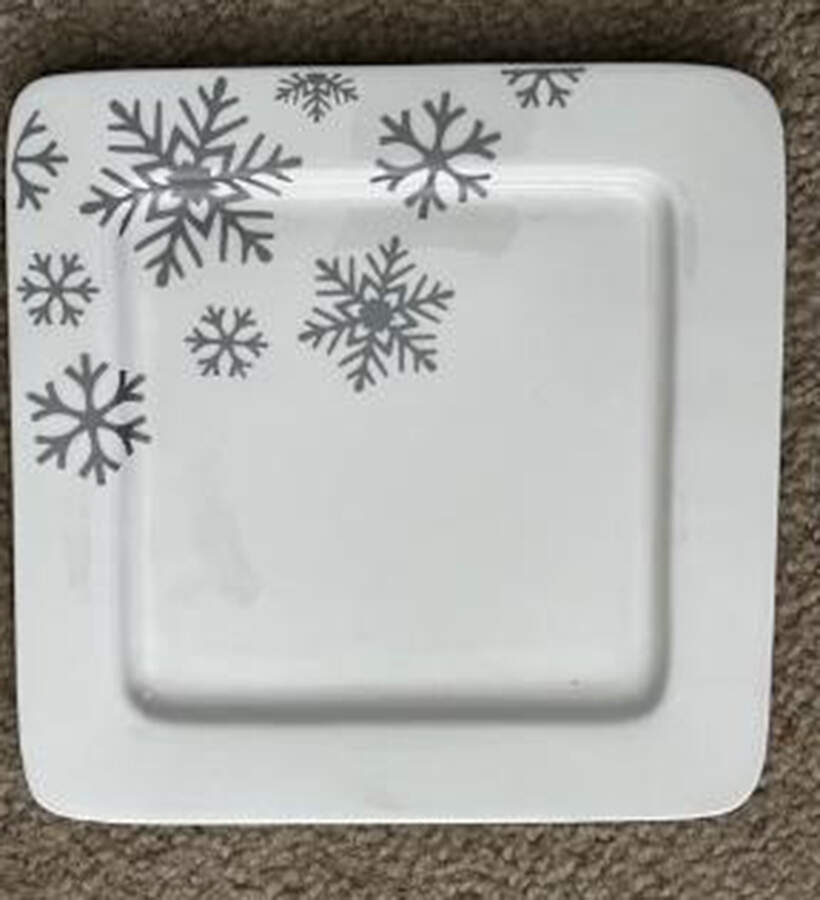 Snowflake Dinner Plate by Ciroa-1