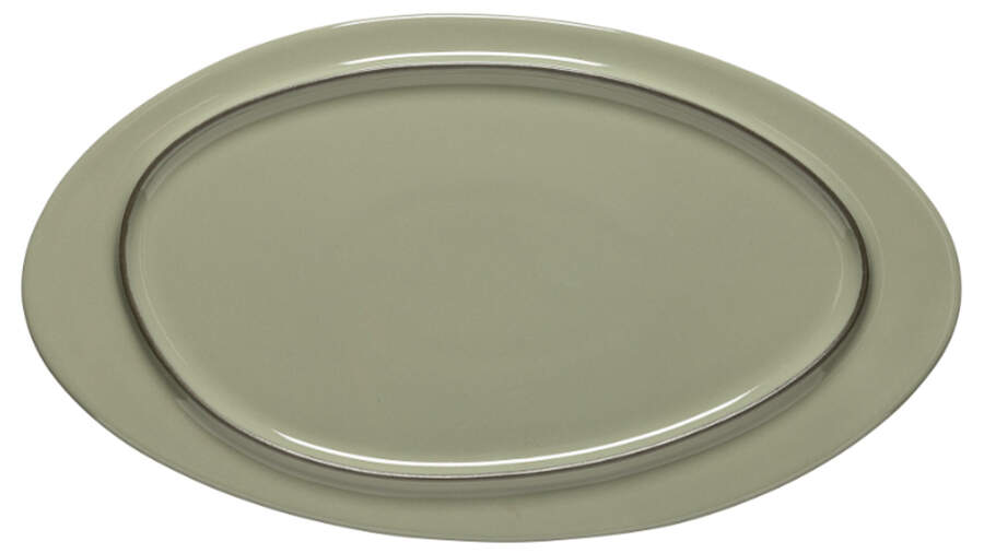 Ambar-Sage Green 14" Oval Serving Platter by Costa Nova China-1