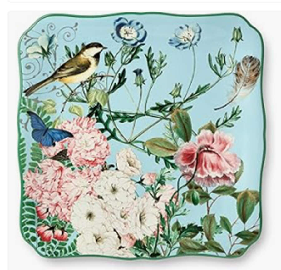 Flora 12" Square Serving Platter by Certified International-1