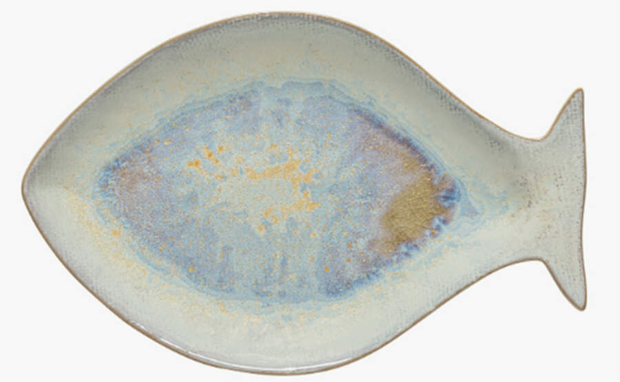 Dori Nacar 12" Fish Shaped Platter by Casafina-1