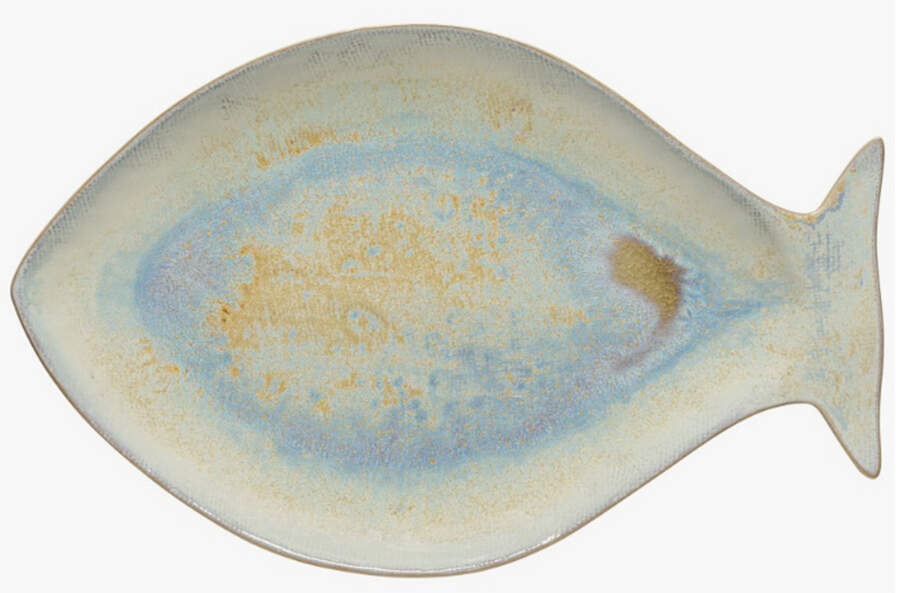 Dori Nacar 17" Fish Shaped Platter by Casafina-1